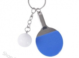 Теннисная ракетка- брелок на ключи для любителей настольного тенниса
