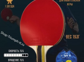 Готовая&nbsp;ракетка для настольного тенниса&nbsp;ARES KING 1*&nbsp;- 1&nbsp;звезда.

Комплектаци...